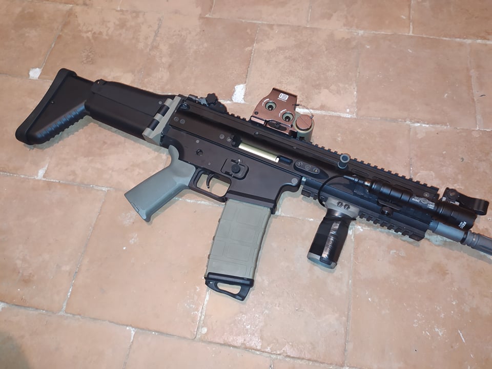 La première SCAR-L PTW sur base de SCAR GBB-R WE, prototype utilisée sur Berget 2023 pour confirmer sa fiabilité !